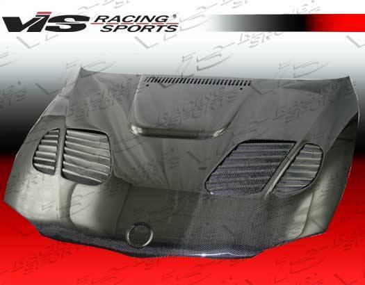 2008-2012 BMW 1 SERIES E82 2 doors GTR Style Carbon Fiber Black Hood