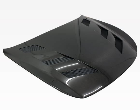 2014-2015 Infiniti Q60 2 doors AMS Style Carbon Fiber Black Hood