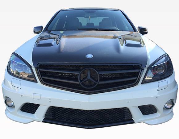 2008-2011 Mercedes C Class C63 4 doors DTM Style Carbon Fiber Black Hood