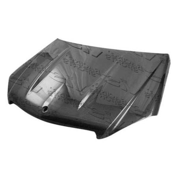 2008-2011 Mercedes C Class C63 4 doors C63 Style Carbon Fiber Black Hood