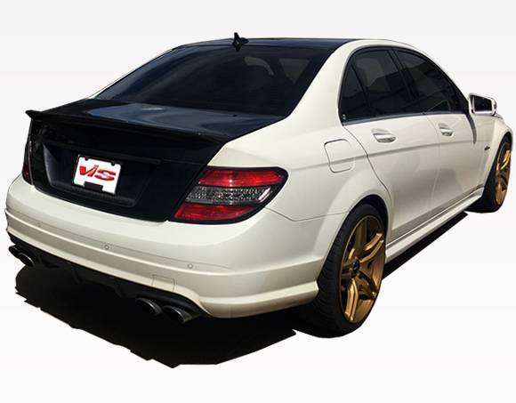 2008-2012 Mercedes C Class 4 doors DEMON Style Carbon Fiber Black Trunk