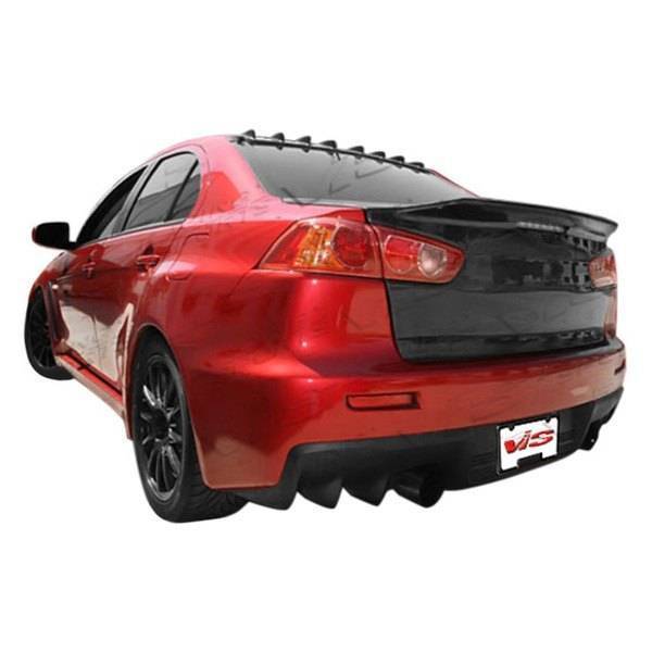 2008-2017 Mitsubishi EVO 10 4 doors DEMON Style Carbon Fiber Black Trunk