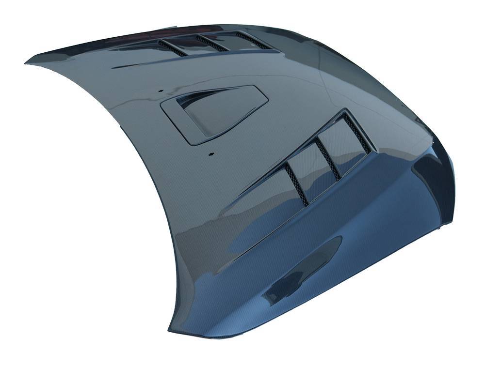2008-2015 Mitsubishi EVO 10 4 doors TERMINATOR GT Style Carbon Fiber Black Hood