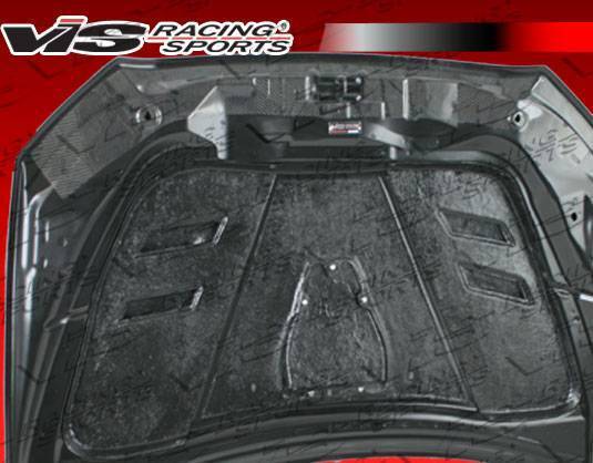 2008-2017 Mitsubishi Lancer 4 doors TERMINATOR Style Carbon Fiber Black Hood