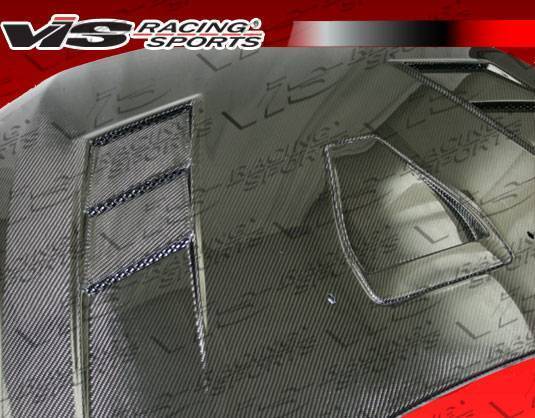 2008-2017 Mitsubishi Lancer 4 doors TERMINATOR GT Style Carbon Fiber Black Hood
