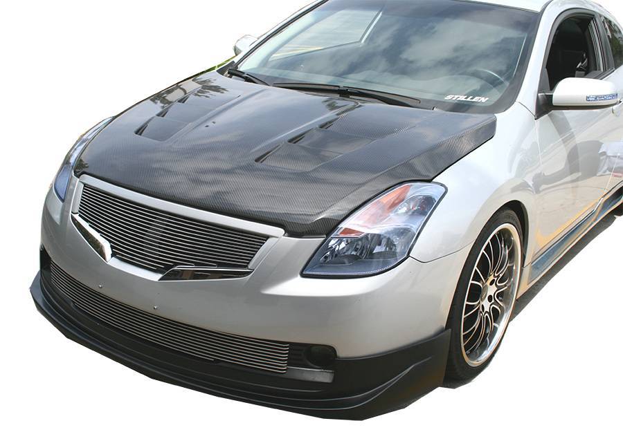 2007-2009 Nissan Altima 2 doors TERMINATOR Style Carbon Fiber Black Hood