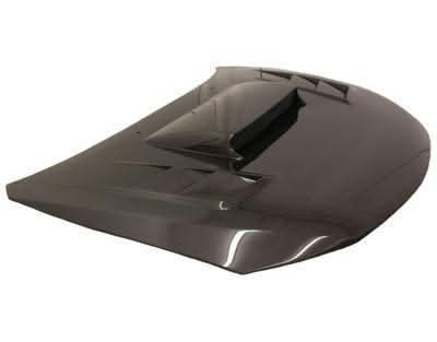2008-2014 Subaru WRX Hatchback 4 doors TRACER Style Carbon Fiber Black Hood