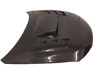 2008-2014 Subaru WRX Hatchback 4 doors TRACER Style Carbon Fiber Black Hood