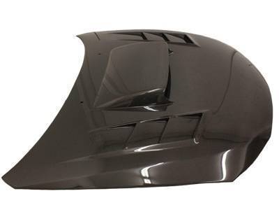 2008-2014 Subaru WRX Hatchback 4 doors TRACER Style Carbon Fiber Black Hood