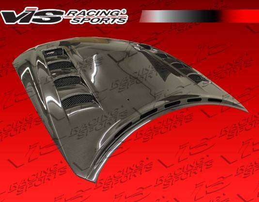 2008-2014 Subaru WRX Hatchback 4 doors VRS Style Carbon Fiber Black Hood