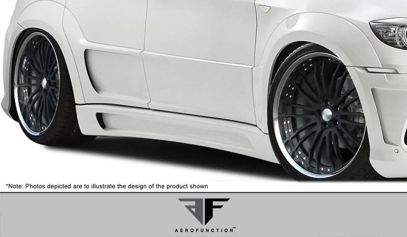 2008-2014 BMW X6 AF-3 Style Wide Body Front Door Caps - FRP