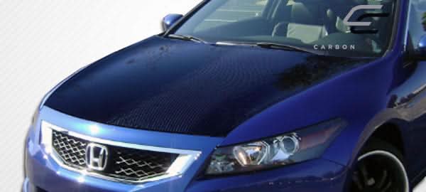 2008-2012 Honda Accord 2DR OEM Look Hood - Carbon Fiber