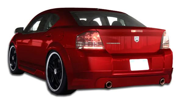 2008-2014 Dodge Avenger Racer Style Side Skirts Rocker Panels - FRP