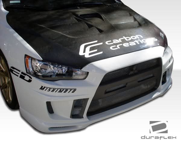 2008-2015 Mitsubishi Lancer Evolution 10 GT Concept Style Front Bumper Cover - FRP