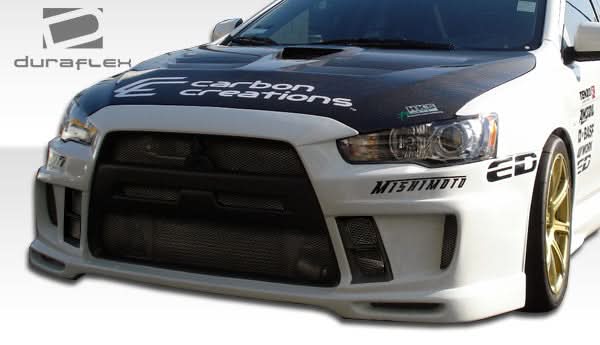 2008-2015 Mitsubishi Lancer Evolution 10 GT Concept Style Front Bumper Cover - FRP