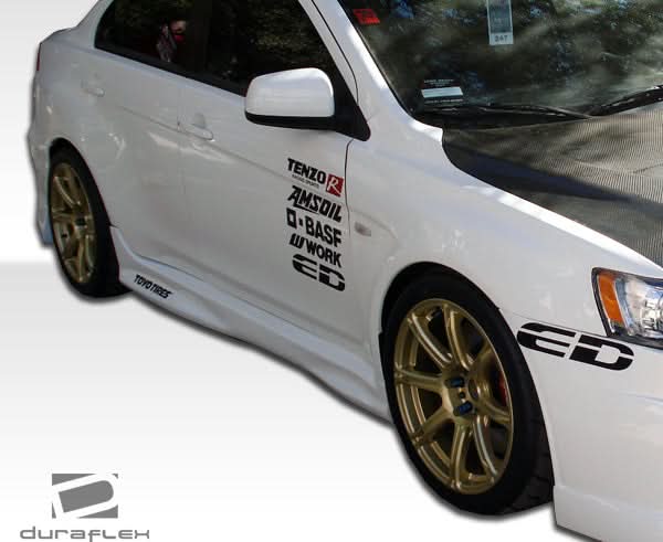 2008-2015 Mitsubishi Lancer Evolution 10 GT Concept Style Side Skirts - FRP