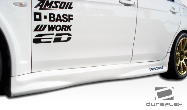 2008-2015 Mitsubishi Lancer Evolution 10 Duraflex GT Concept Side Skirts Rocker Panels - 2 Piece