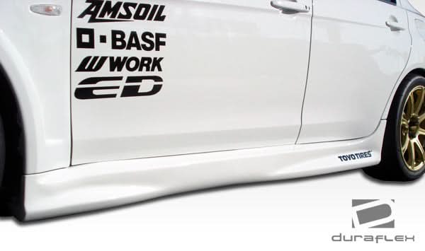 2008-2015 Mitsubishi Lancer Evolution 10 GT Concept Style Side Skirts - FRP