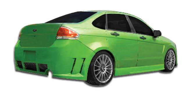 2008-2011 Ford Focus Piranha Style Rear Bumper Cover - 1 Piece FRP