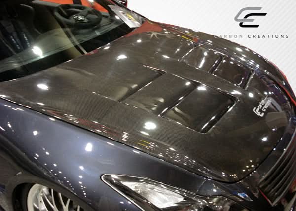 2008-2015 Infiniti G Coupe G37 Q60 GT Concept Style Hood - Carbon Fiber