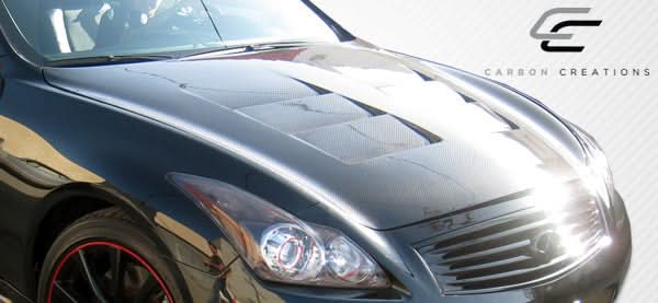 2008-2015 Infiniti G Coupe G37 Q60 GT Concept Style Hood - Carbon Fiber
