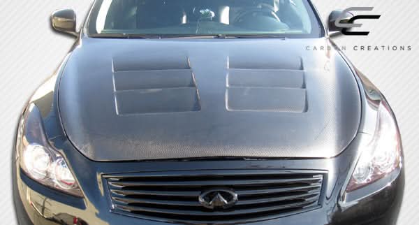 2008-2015 Infiniti G Coupe G37 Q60 GT Concept Style Hood - Carbon Fiber