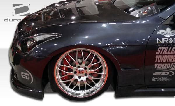 2008-2015 Infiniti G37/Q60 GT Concept Style Fenders - 2 Piece FRP