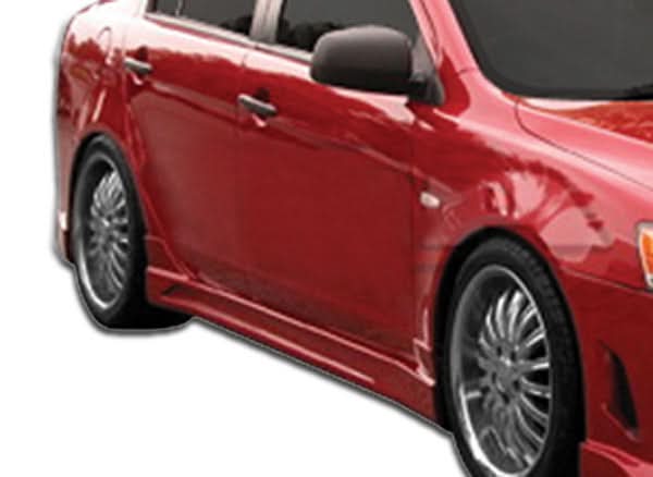 2008-2017 Mitsubishi Lancer C-1 Style Side Skirts - 2 Piece - FRP