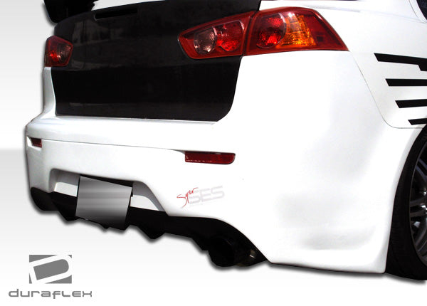 2008-2017 Mitsubishi Lancer GT Concept Style Rear Bumper Cover - FRP