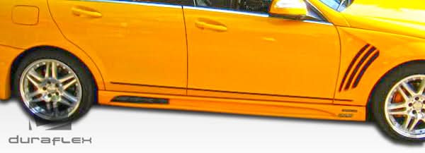 2008-2011 Mercedes C Class W204 W-1 Style Body Kit - 4 Piece - FRP