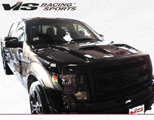 2009-2014 Ford F150 4 doors 2 doors DS Style Carbon Fiber Black Hood