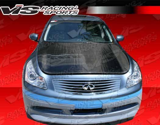 2009-2013 Infiniti G37 4 doors OEM Style Carbon Fiber Black Hood
