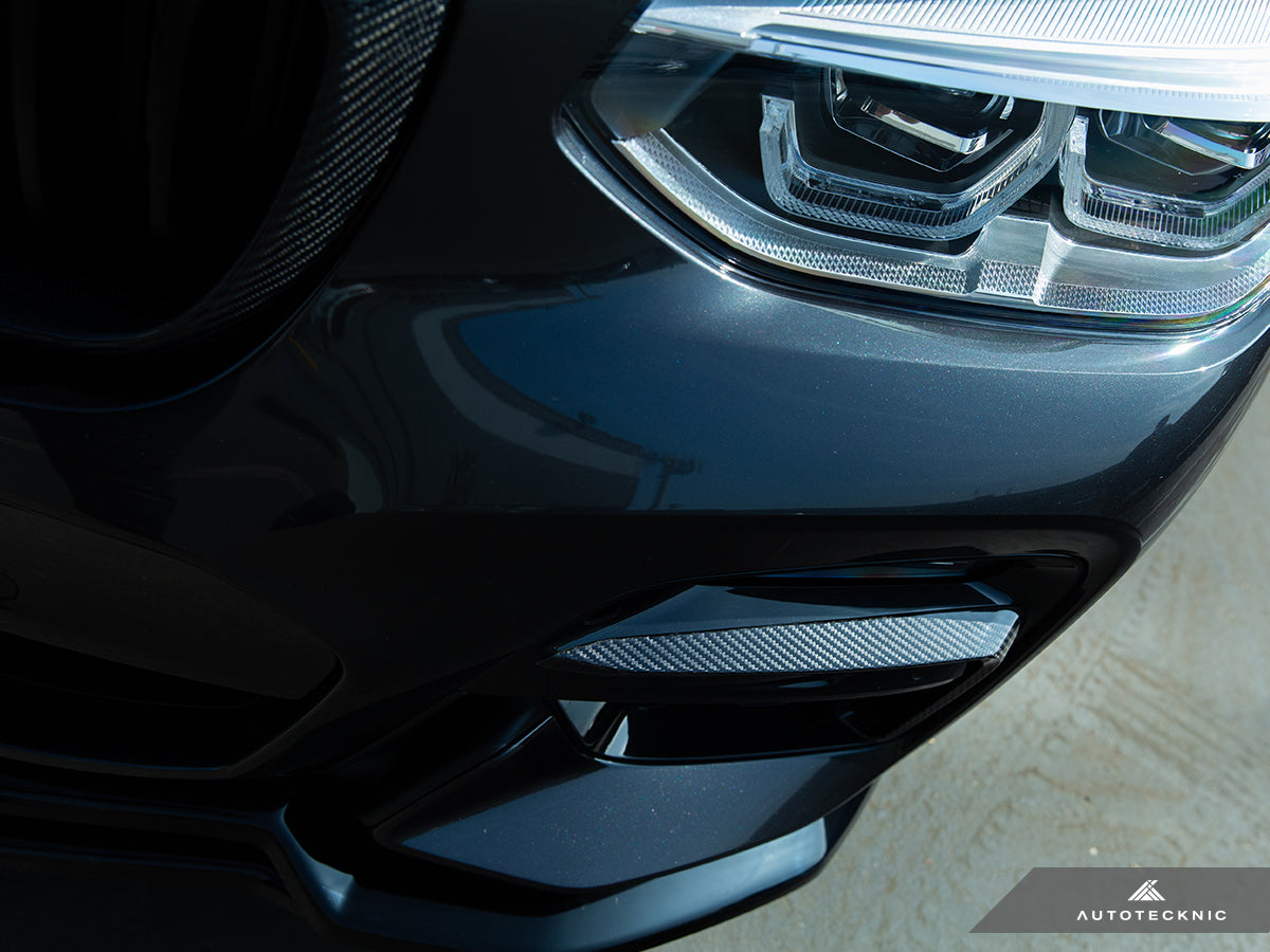 AutoTecknic Carbon Fiber Front Bumper Trim Set - G01 X3 | G02 X4 M40I Pre-LCI
