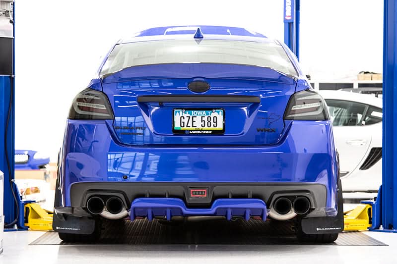 OLM A1 Style Paint Matched Rear Diffuser (Crystal White Pearl) - 2015-2021 Subaru WRX / STI