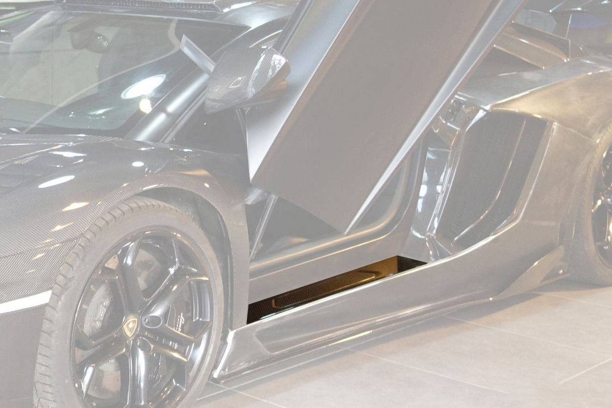 2011-2016 Lamborghini Aventador LP700 Coupe Roadster OEM Style Carbon Fiber Door Still Plate Caps