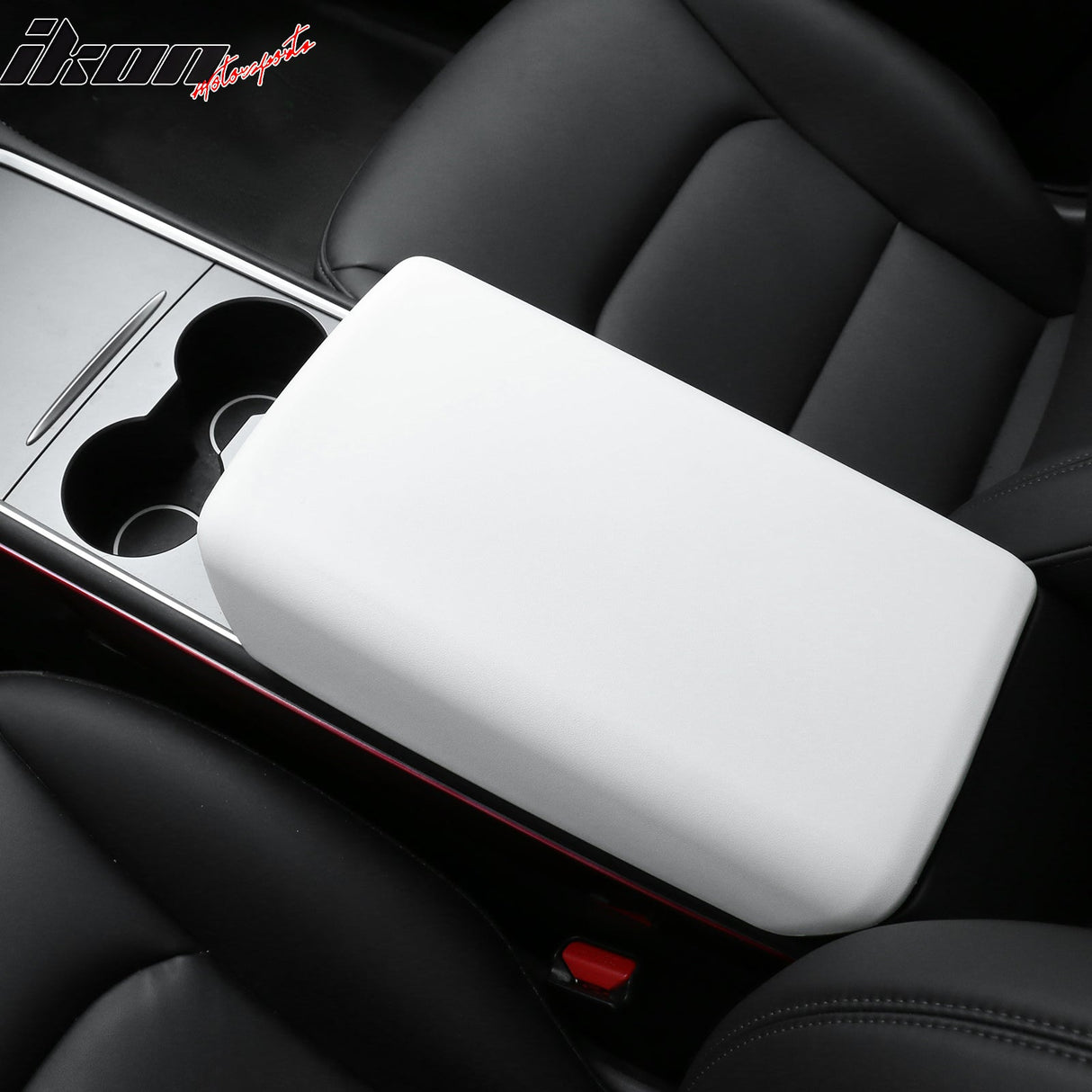 2020-2024 Tesla Model Y & 2017-2023 Model 3 Armrest Cover White TPE