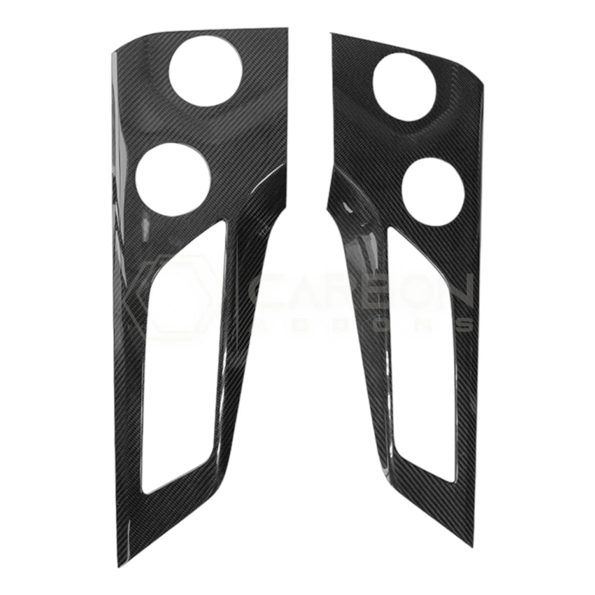 2024+ S650 Mustang Hard Carbon Fiber Door Handle/Speaker Panel Trim Cover