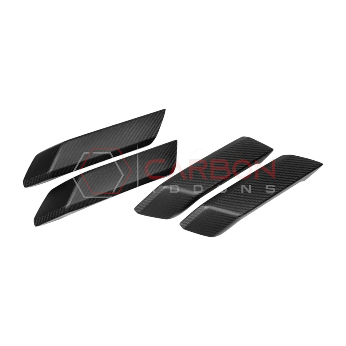 2021+ Bronco Real Carbon Fiber Interior Lower Door Handle Trim Covers