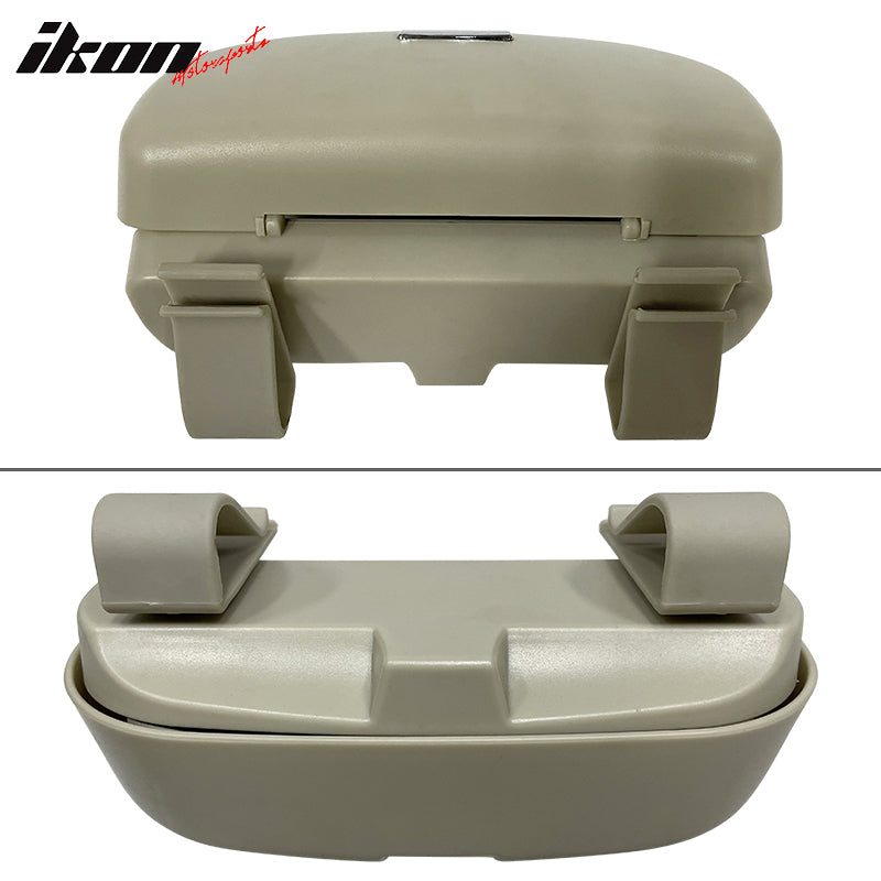 Universal Black Auto Car Sunglasses Holder Organizer Sun Visor Box ABS