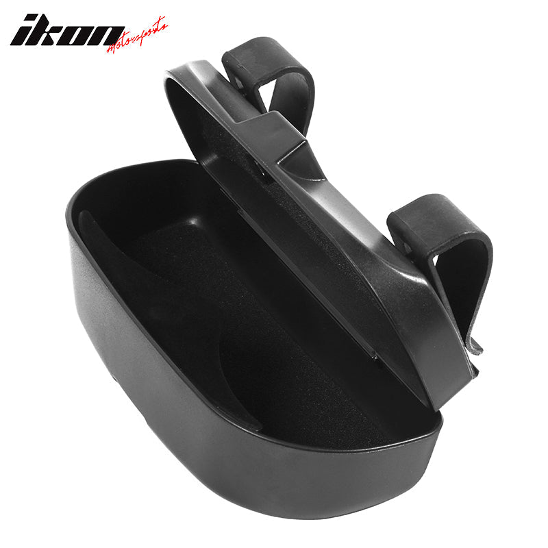 Universal Black Auto Car Sunglasses Holder Organizer Sun Visor Box ABS