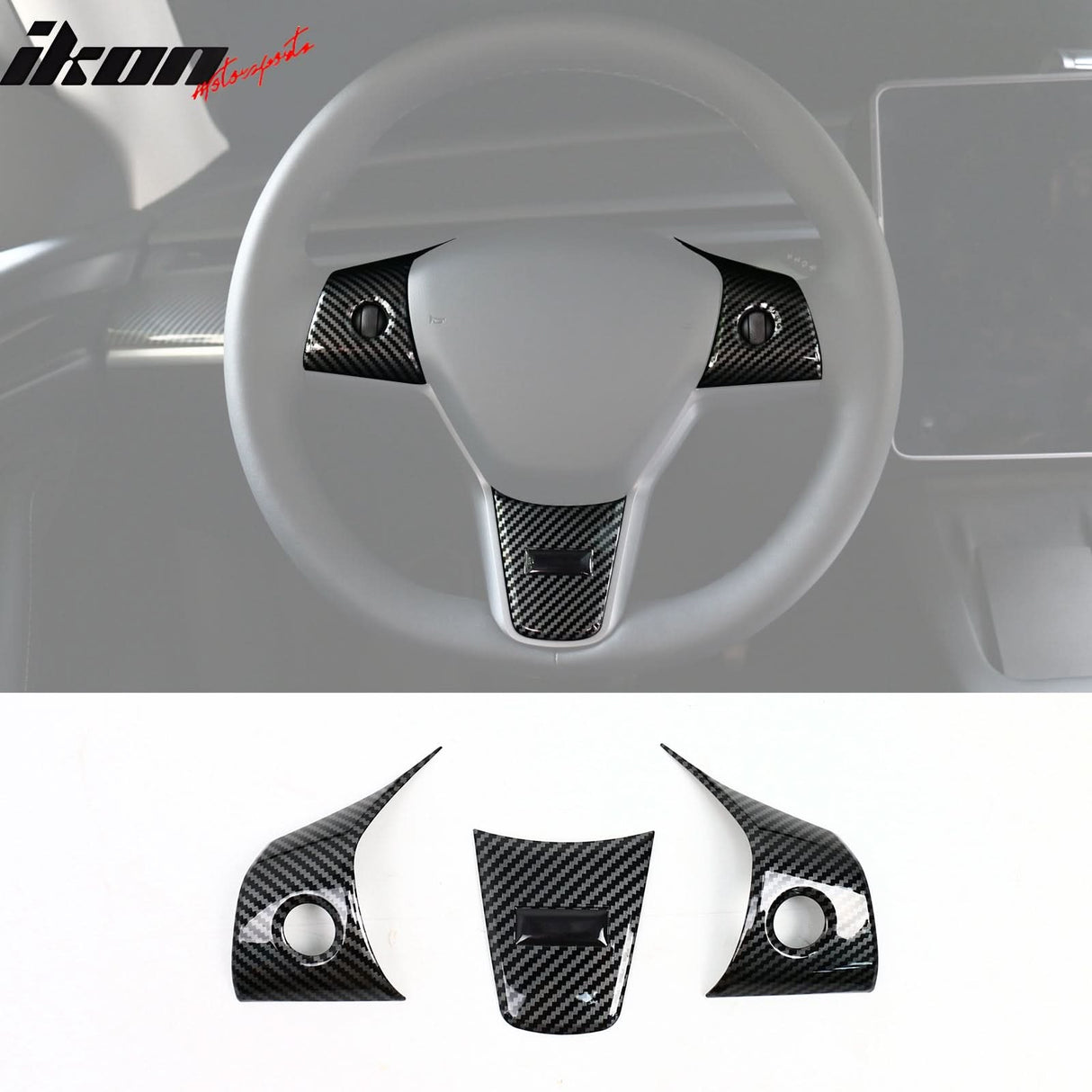 2017-2023 Tesla 3 & 20-23 Y Steering Wheel Trim ABS