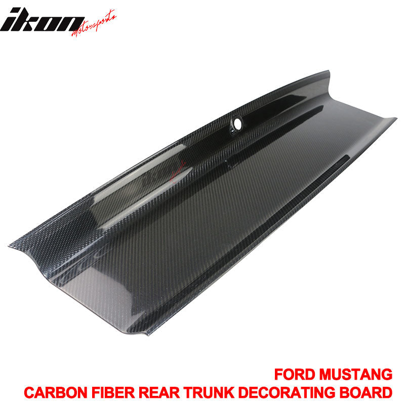 2015-2023 Ford Mustang Vintage Rear Trunk Lid Cover Panel Carbon Fiber