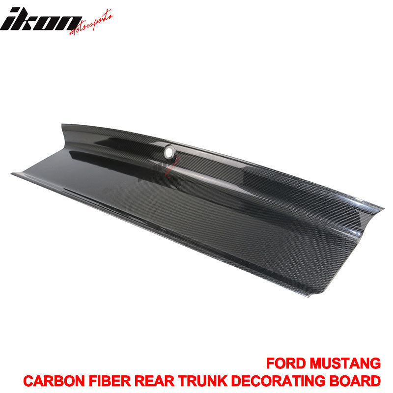 2015-2023 Ford Mustang Vintage Rear Trunk Lid Cover Panel Carbon Fiber