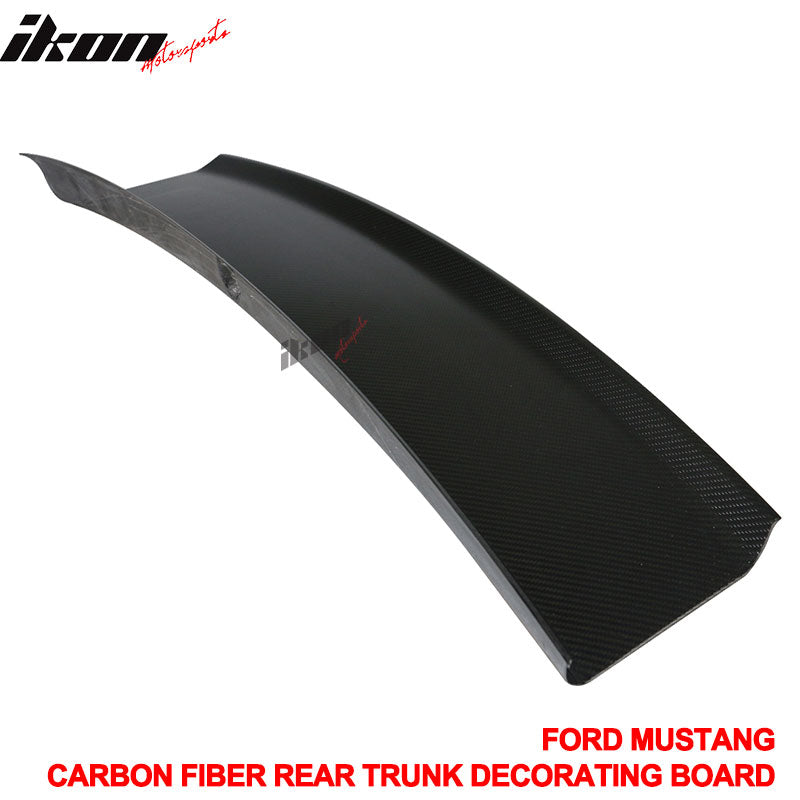 2015-2023 Ford Mustang Vintage Rear Trunk Lid Cover Panel Carbon Fiber
