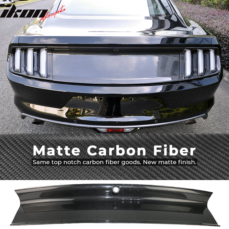 2015-2023 Ford Mustang Vintage Rear Trunk Lid Cover Panel Carbon Fiber