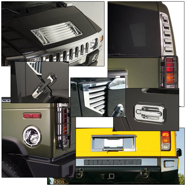 2003-2005 Hummer H2 Handle Exterior Gas Door Cover License Frame