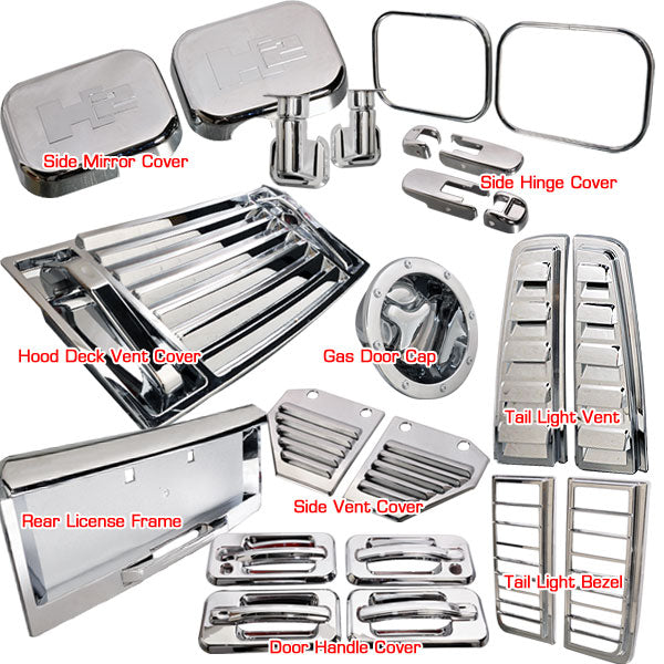 2003-2005 Hummer H2 Handle Exterior Gas Door Cover License Frame