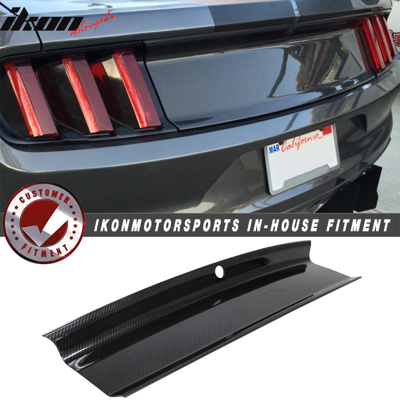 2015-2023 Ford Mustang Vintage Rear Trunk Lid Cover Panel Carbon Fiber