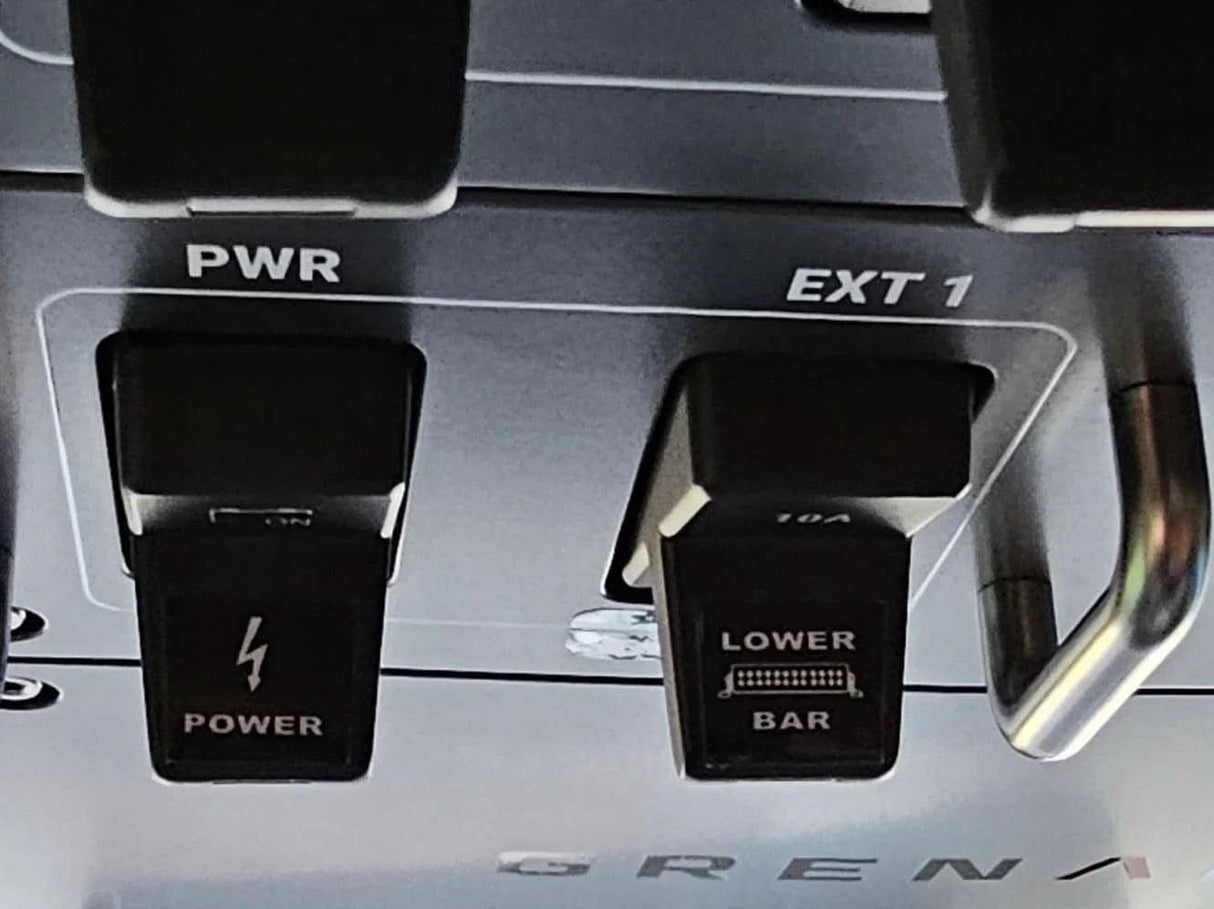 Printed Series Auxiliary Switch Labels (Upfitter) - 2017-2020 F-150 Raptor, 2017-2022 F-250 / F-350 Super Duty / 2024+ Grenadier