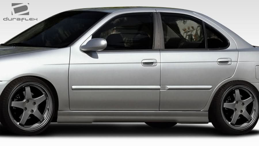2000-2006 Nissan Sentra Evo 5 Style Side Skirts - 2 Piece - FRP